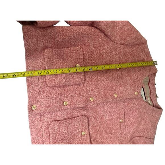 J.Crew Collection Cropped Boucle Lady Jacket Mario Bellucci® BJ941 Pink 16 - Picture 8 of 16